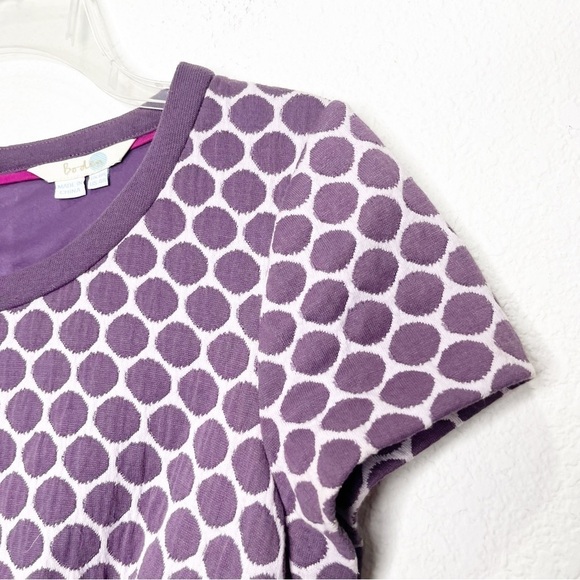 Boden Clementine Jacquard Fit & Flare Dot Sheath Dress Twee Mod - Picture 3 of 12